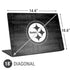 NFL Pittsburgh Steelers Black & White Universal Laptop 18in (14.6 x 10.6in) Skin