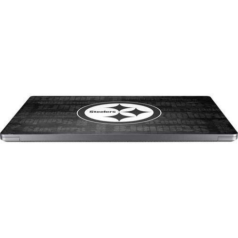 NFL Pittsburgh Steelers Black & White Universal Laptop 18in (14.6 x 10.6in) Skin