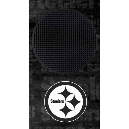 NFL Pittsburgh Steelers Black & White Xbox Series S Console Skin