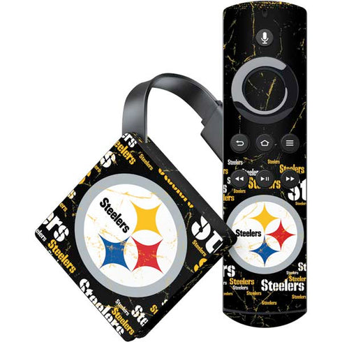 NFL Pittsburgh Steelers Black Blast Amazon Fire TV Skin