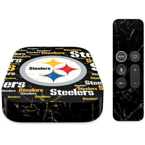 NFL Pittsburgh Steelers Black Blast Apple TV Skin