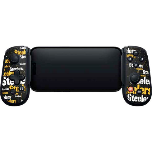 NFL Pittsburgh Steelers Black Blast Backbone One for iPhone Game Controller Skin