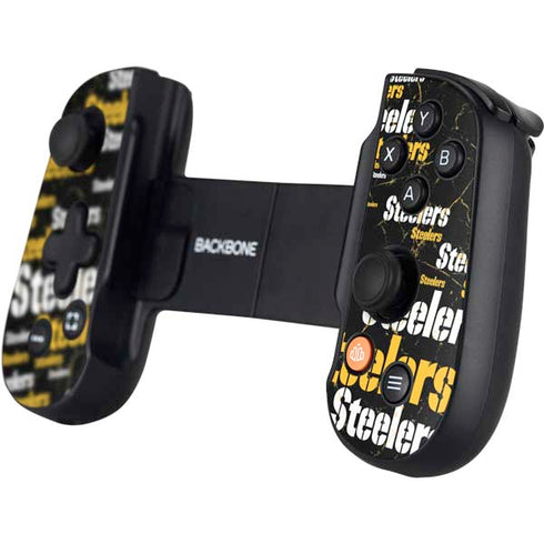 NFL Pittsburgh Steelers Black Blast Backbone One for iPhone Game Controller Skin