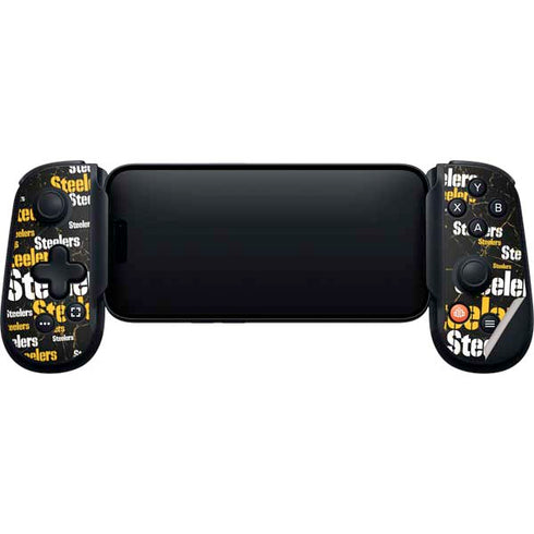 NFL Pittsburgh Steelers Black Blast Backbone One for iPhone Game Controller Skin