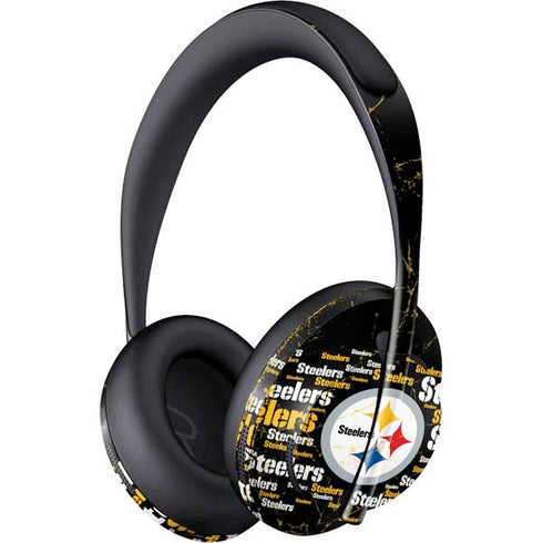 NFL Pittsburgh Steelers Black Blast Bose Noise Cancelling Headphones 700 Skin