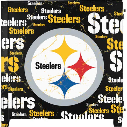 NFL Pittsburgh Steelers Black Blast Corsair 4000D Tempered Glass Mid-Tower ATX Case Skin