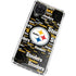 NFL Pittsburgh Steelers Black Blast Galaxy A12 Clear Case
