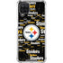 NFL Pittsburgh Steelers Black Blast Galaxy A12 Clear Case