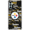 NFL Pittsburgh Steelers Black Blast Galaxy A13 5G Clear Case