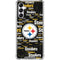 NFL Pittsburgh Steelers Black Blast Galaxy A14 5G Clear Case