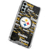 NFL Pittsburgh Steelers Black Blast Galaxy A14 5G Clear Case
