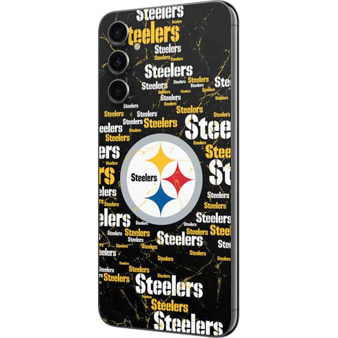 NFL Pittsburgh Steelers Black Blast Galaxy A14 5G Skin