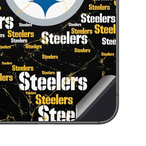 NFL Pittsburgh Steelers Black Blast Galaxy A14 5G Skin