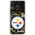 NFL Pittsburgh Steelers Black Blast Galaxy A20 Clear Case