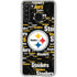 NFL Pittsburgh Steelers Black Blast Galaxy A21 Clear Case