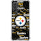 NFL Pittsburgh Steelers Black Blast Galaxy A32 5G Clear Case