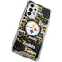 NFL Pittsburgh Steelers Black Blast Galaxy A53 5G Clear Case