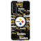 NFL Pittsburgh Steelers Black Blast Galaxy A54 5G Clear Case