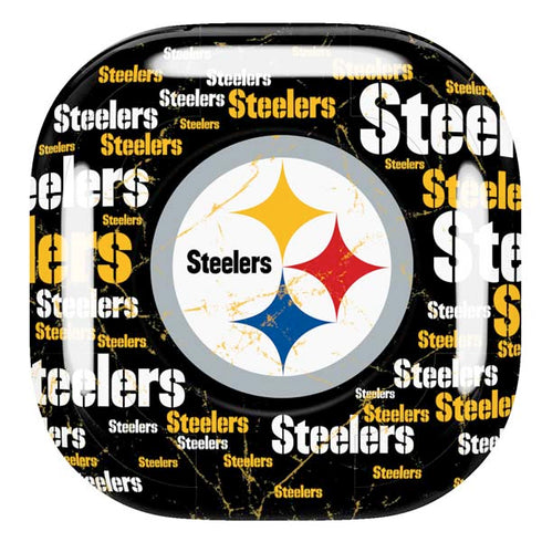 NFL Pittsburgh Steelers Black Blast Galaxy Buds Pro Skin