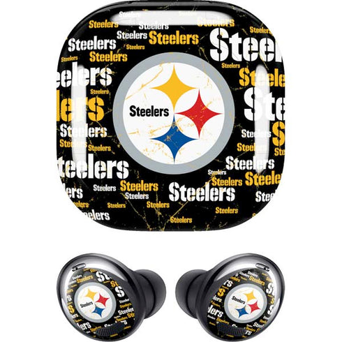NFL Pittsburgh Steelers Black Blast Galaxy Buds Pro Skin