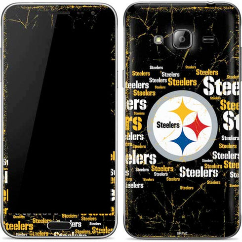 NFL Pittsburgh Steelers Black Blast Galaxy J3 Skin
