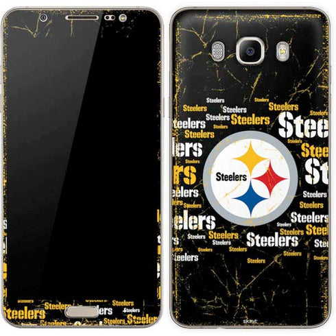 NFL Pittsburgh Steelers Black Blast Galaxy J7 Skin