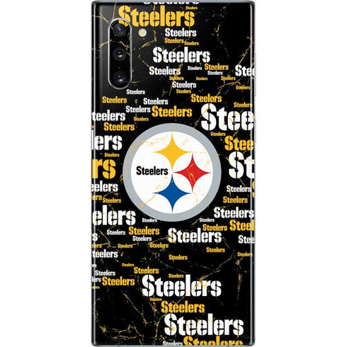 NFL Pittsburgh Steelers Black Blast Galaxy Note 10 Skin