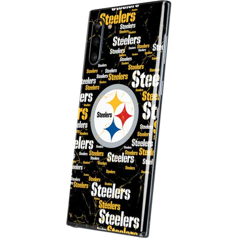 NFL Pittsburgh Steelers Black Blast Galaxy Note 10 Skin