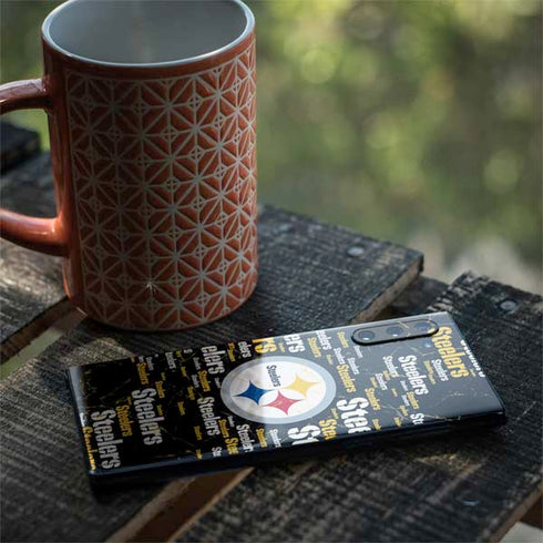 NFL Pittsburgh Steelers Black Blast Galaxy Note 10 Skin