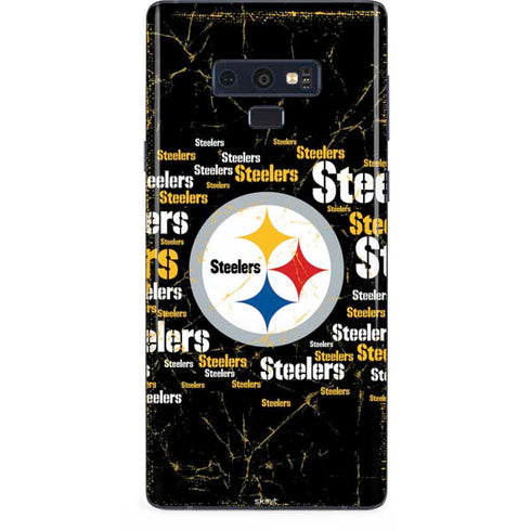 NFL Pittsburgh Steelers Black Blast Galaxy Note 9 Skin