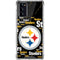 NFL Pittsburgh Steelers Black Blast Galaxy Note20 5G Clear Case