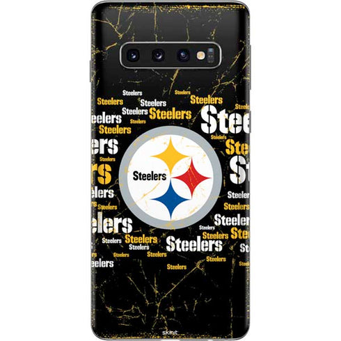 NFL Pittsburgh Steelers Black Blast Galaxy S10 Skin