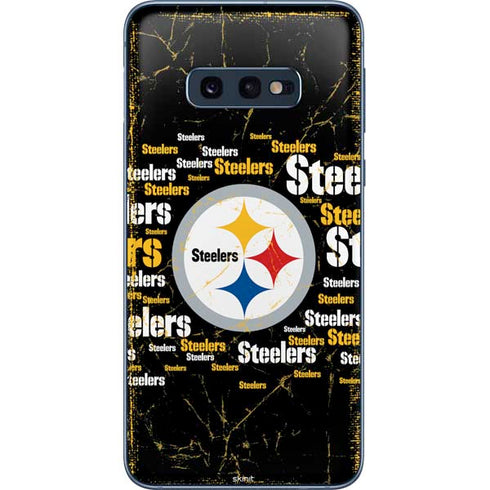 NFL Pittsburgh Steelers Black Blast Galaxy S10e Skin