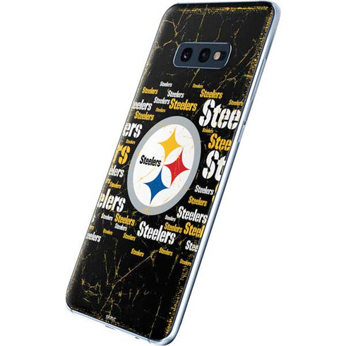 NFL Pittsburgh Steelers Black Blast Galaxy S10e Skin