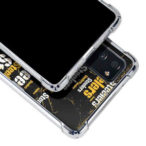 NFL Pittsburgh Steelers Black Blast Galaxy S20 FE Clear Case