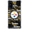 NFL Pittsburgh Steelers Black Blast Galaxy S20 FE Clear Case