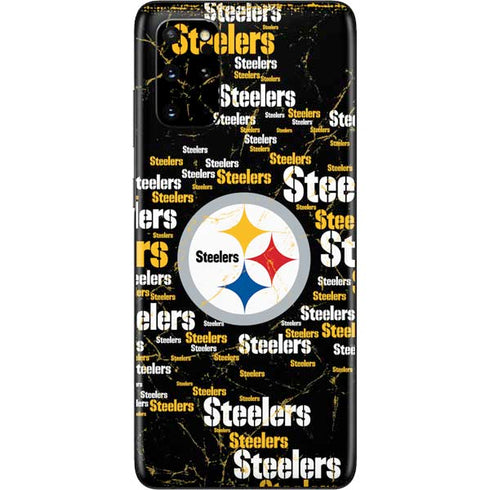 NFL Pittsburgh Steelers Black Blast Galaxy S20 Plus Skin