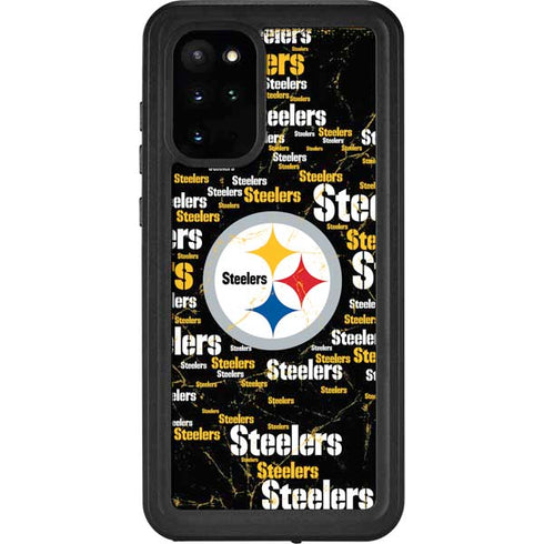 NFL Pittsburgh Steelers Black Blast Galaxy S20 Plus Waterproof Case
