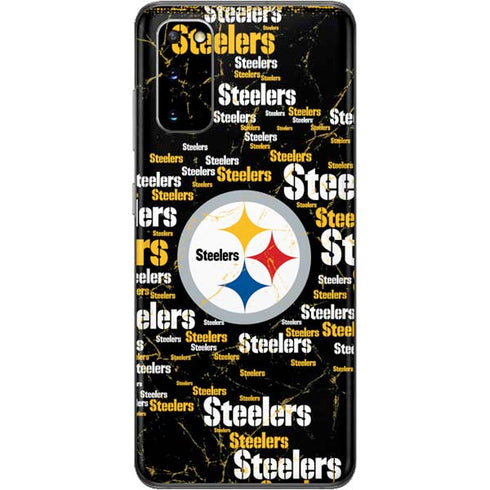 NFL Pittsburgh Steelers Black Blast Galaxy S20 Skin
