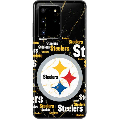 NFL Pittsburgh Steelers Black Blast Galaxy S20 Ultra 5G Skin