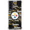 NFL Pittsburgh Steelers Black Blast Galaxy S21 5G Clear Case