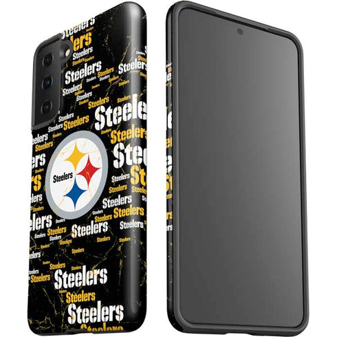 NFL Pittsburgh Steelers Black Blast Galaxy S21 FE Pro Case