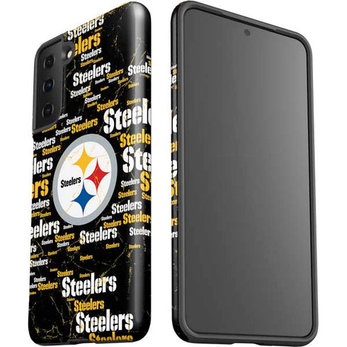 NFL Pittsburgh Steelers Black Blast Galaxy S21 Plus 5G Pro Case