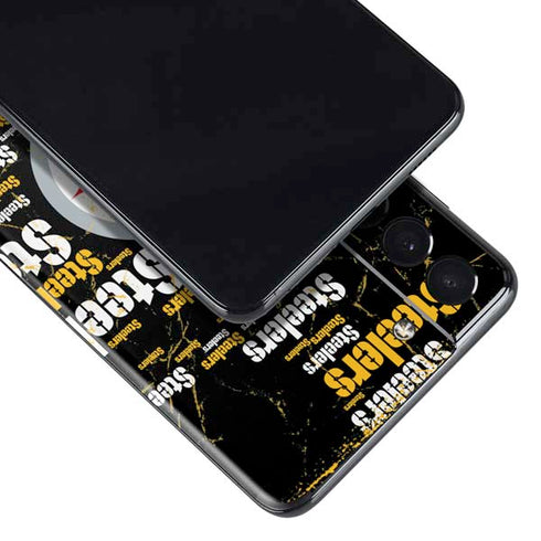 NFL Pittsburgh Steelers Black Blast Galaxy S21 Plus 5G Skin