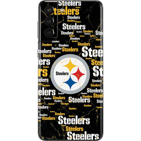 NFL Pittsburgh Steelers Black Blast Galaxy S21 Plus 5G Skin
