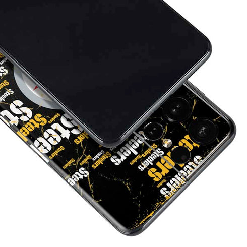 NFL Pittsburgh Steelers Black Blast Galaxy S21 Ultra 5G Skin