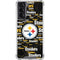 NFL Pittsburgh Steelers Black Blast Galaxy S22 Clear Case