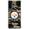 NFL Pittsburgh Steelers Black Blast Galaxy S22 Plus Clear Case