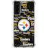 NFL Pittsburgh Steelers Black Blast Galaxy S22 Plus Clear Case