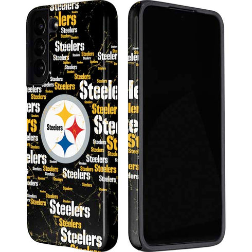 NFL Pittsburgh Steelers Black Blast Galaxy S22 Plus Pro Case